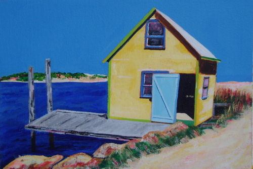 Aqua Door by Eva-Lynn Loy